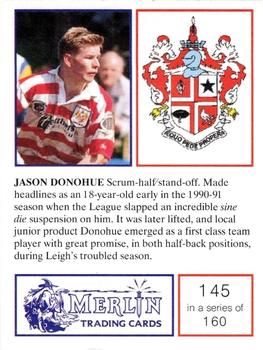 1991 Merlin Rugby League #145 Jason Donohue Back